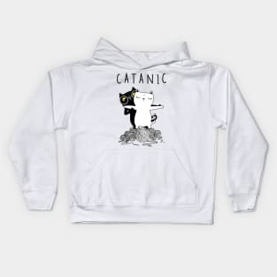 CATANIC, Romantic Cats Kids Hoodie